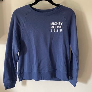 Blue Mickey Mouse crewneck